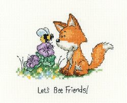 Cross stitch kit Let's Bee Friends - Heritage Crafts