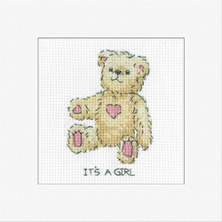 Cross stitch kit It's a Girl - Heritage Crafts