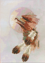 Cross Stitch Kit Eagle Moon - Janlynn