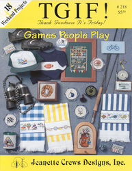 Borduurpatroon Games People Play - Jeanette Crews Designs
