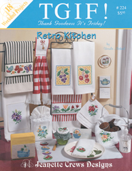 Cross Stitch Chart Retro Kitchen - Jeanette Crews Designs