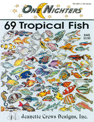 Borduurpatroon 69 Tropical Fish - Jeanette Crews Designs