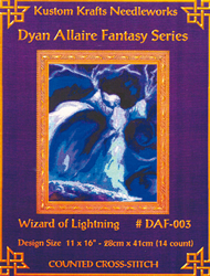 Cross Stitch Chart Wizard of Lightning - Kustom Krafts