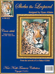 Cross Stitch Chart Sheba the Leopard - Kustom Krafts