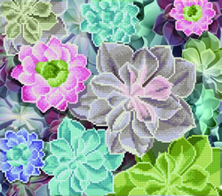 Diamond Art Succulents - Leisure Arts