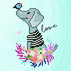 Diamond Art Goggie Love - Leisure Arts