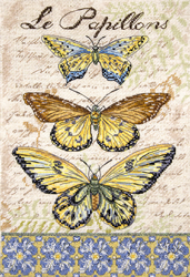 Cross stitch kit Vintage Wings - Le Papillons - Leti Stitch