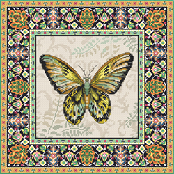 Cross stitch kit Vintage Butterfly - Leti Stitch