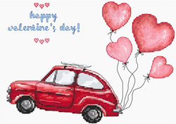 Borduurpakket Happy Valentines Day - Leti Stitch