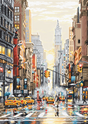 Borduurpakket Sunset on 5th Avenue - Leti Stitch