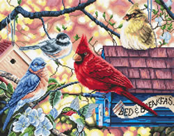 Borduurpakket Springtime Songbirds - Leti Stitch