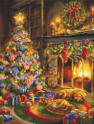 Cross stitch kit Christmas Eve - Leti Stitch