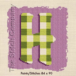 Cross Stitch Chart H - LiliPoints