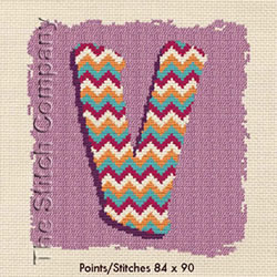 Cross Stitch Chart V - LiliPoints