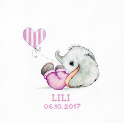 Cross stitch kit Baby girl - Luca-S