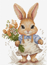 Cross stitch kit The Happy Bunny - Luca-S