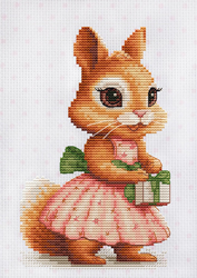 Borduurpakket The Squirrel's Gift - Luca-S