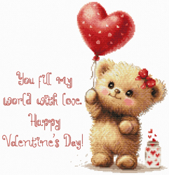 Cross stitch kit My Heart - Luca-S