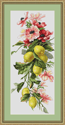 Borduurpakket Flower and Lemon - Luca-S
