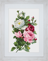 Cross Stitch Kit Bouquet of Roses - Luca-S