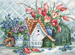 Cross stitch kit Quaint Little Neighborhood - Luca-S