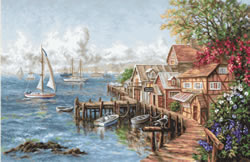 Cross stitch kit Mariner's Haven - Luca-S