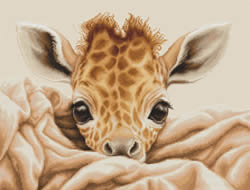 Cross stitch kit The Baby Giraffe - Luca-S