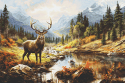 Cross stitch kit The Greatness of Nature - Luca-S