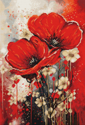 Borduurpakket The Dance of The Poppies - Luca-S