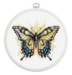 Cross stitch kit Swallowtail Butterfly - Luca-S