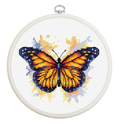 Cross stitch kit The Monarch Butterfly - Luca-S