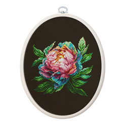 Cross stitch kit Abalone Pearl Peony - Luca-S