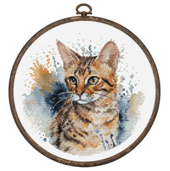 Cross stitch kit The Bengal Cat - Luca-S