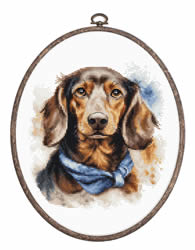 Borduurpakket The Dachshund - Luca-S
