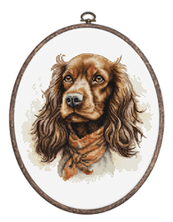 Cross stitch kit The Cocker Spaniel - Luca-S