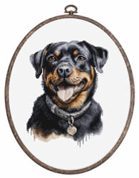 Cross stitch kit Rottweiler - Luca-S