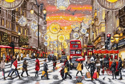 Cross stitch kit Christmas Shopping - Luca-S