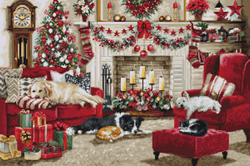 Cross stitch kit Pets Interior  - Luca-S