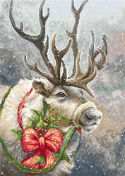 Petit Point borduurpakket Christmas Deer - Luca-S