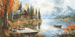 Petit Point borduurpakket Echoes of a Golden Season - Luca-S