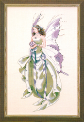 Cross Stitch Chart July's Amethyst Fairy - Mirabilia Designs