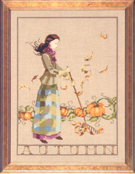 Cross Stitch Chart Autumn In My Garden - Mirabilia Designs