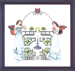 Cross Stitch Chart Spring Topiary Garden - Mirabilia Designs