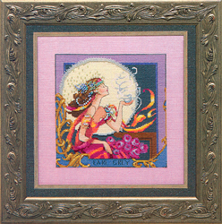 Cross Stitch Chart Silver Moon Tea - Mirabilia Designs