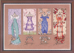 Cross stitch chart Dresmaker's Daughter - Mirabilia Designs