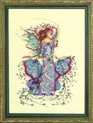 Cross Stitch Chart October Opal Fairy - Mirabilia Designs