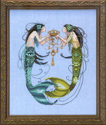 Cross Stitch Chart The Twin Mermaids - Mirabilia Designs