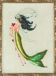 Borduurpatroon Petite Mermaid Collection - Mermaid Verde - Mirabilia Designs