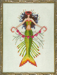 Cross Stitch Chart Petite Mermaid Collection - Coral Charms - Mirabilia Designs