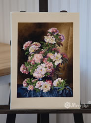 Cross stitch kit Lush Peonies - Merejka